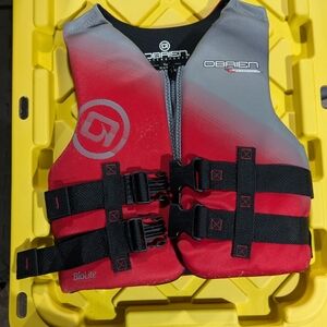 O'Brien Red and Gray Life Vest